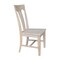 International Concepts Elle Solid Wood Splat Back Dining Chairs - Set of 2 - Unfinished CI-68P - alternate 10